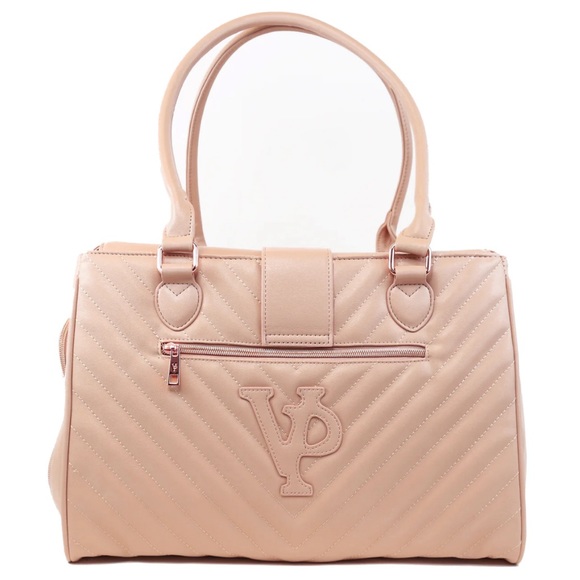 Vanderpump Pets Monogramme Pet Carrier Blush Pink - Picture 3 of 12